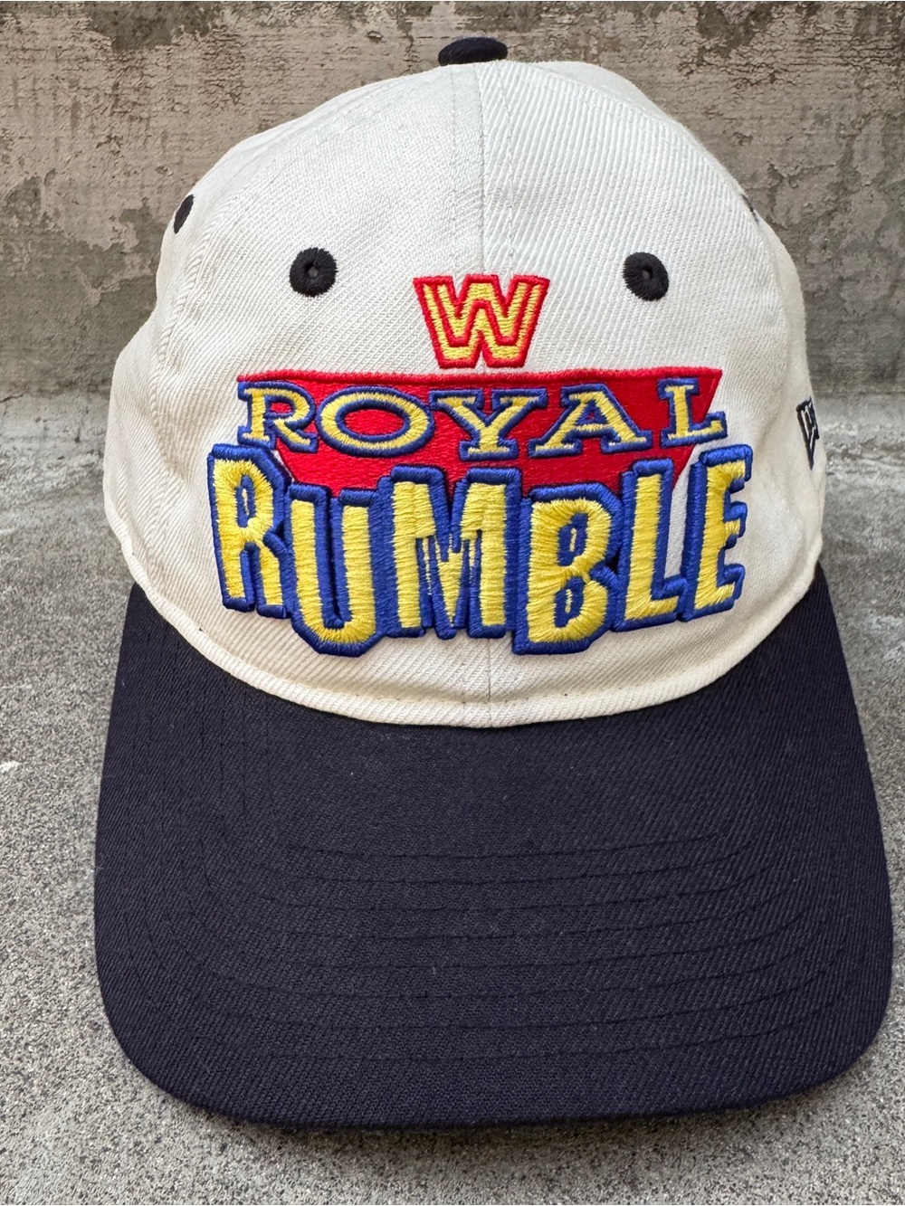 Vintage New Era WWE Royal Rumble Strapback Hat VERY Nice